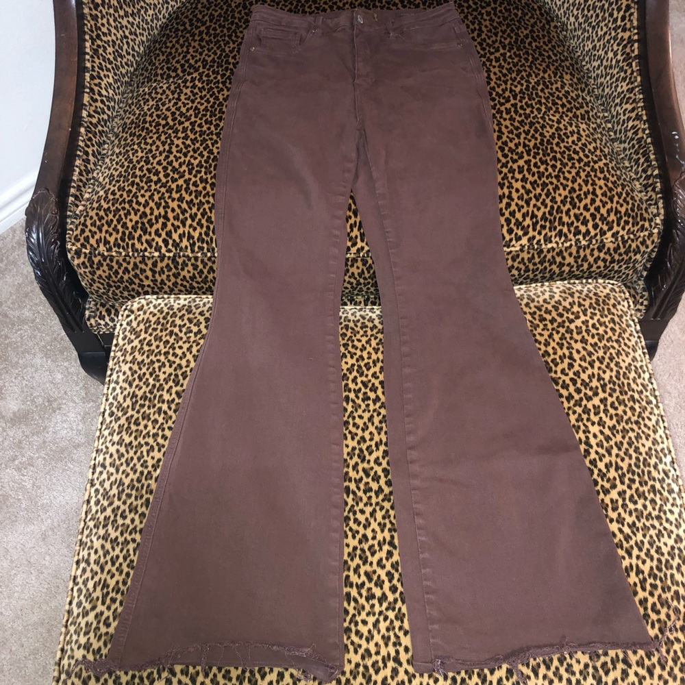 Judy Blue Chocolate Brown Flare Jeans